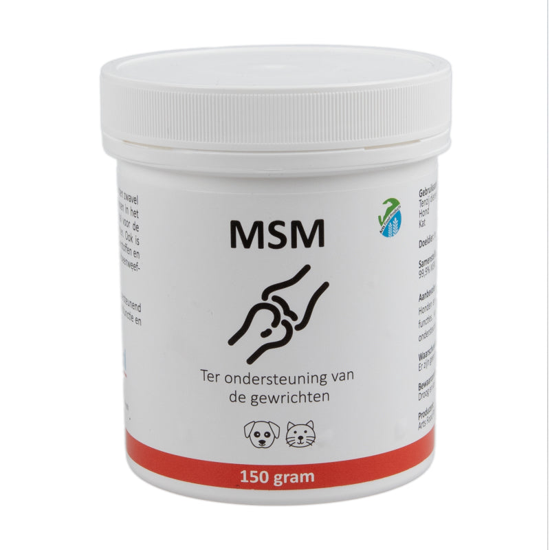 MSM 100% Puur - Voor honden en katten - Methylsulfonylmethaan - Voor soepele gewrichten