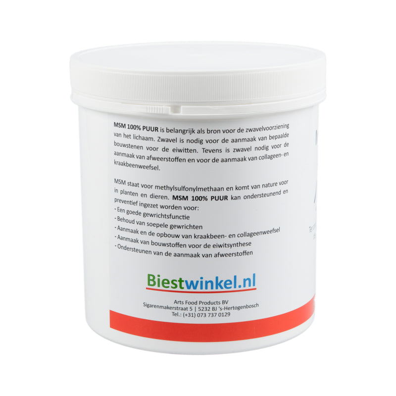 MSM 100% Puur - Voor paarden - Methylsulfonylmethaan - Voor soepele gewrichten