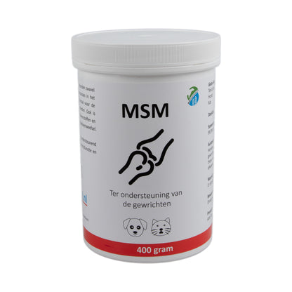 MSM 100% Puur - Voor honden en katten - Methylsulfonylmethaan - Voor soepele gewrichten